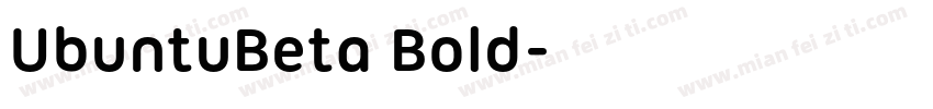 UbuntuBeta Bold字体转换